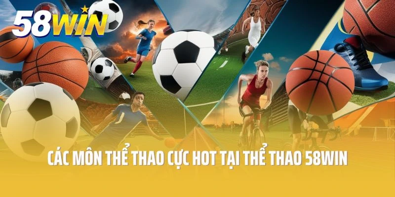 Các bộ môn thể thao cực hot có mặt tại thể thao 58win